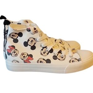 Mickey Mouse Minnie Mouse  High-Top Sneakers  Women’s Size 9